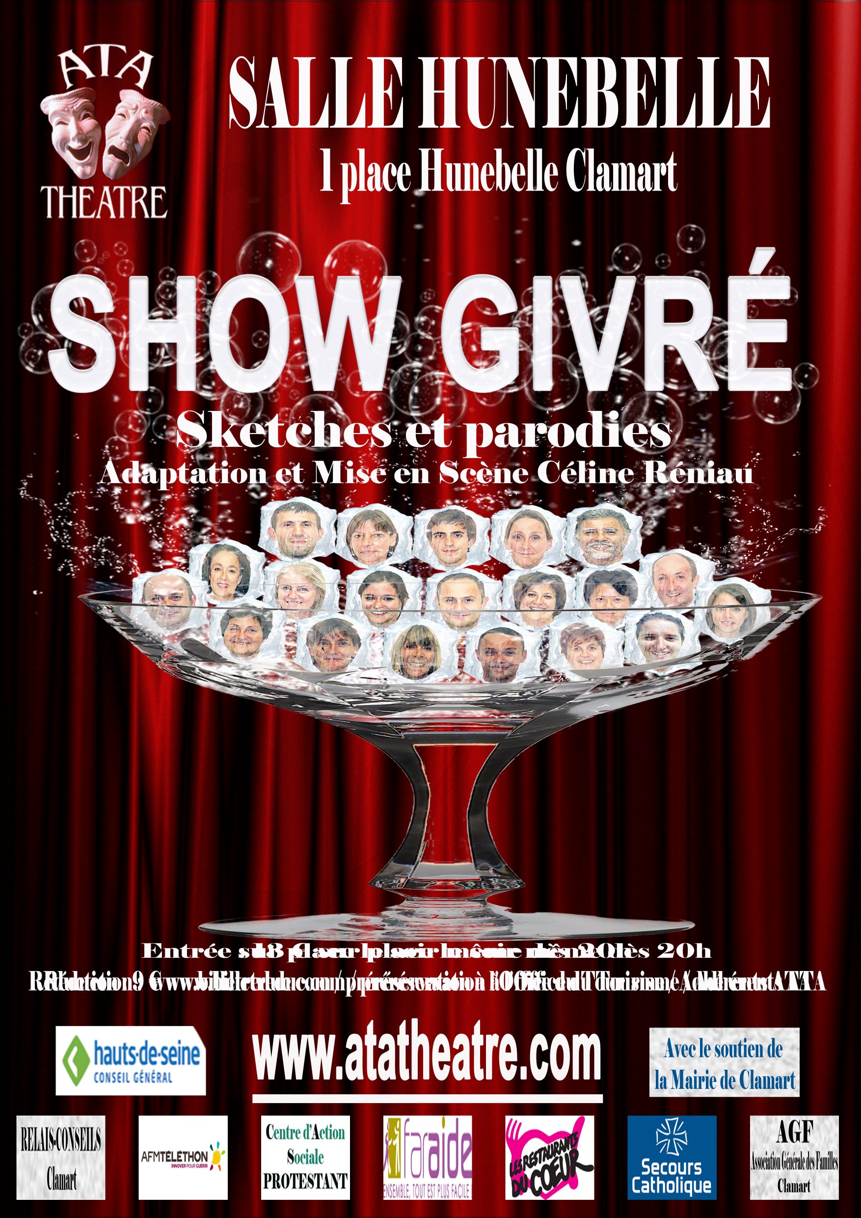 Affiche theatre show Givré spectacle Céline Réniau